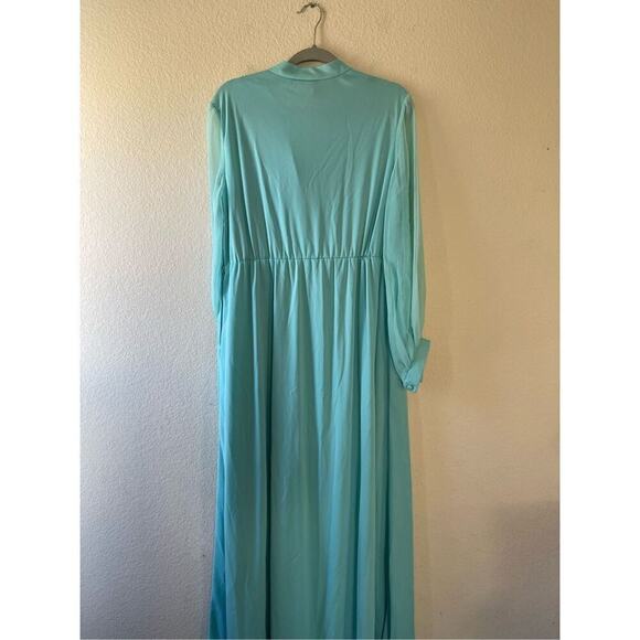 Vintage women’s 70s maxi gown size xl with waist‎ belt - Picture 3 of 9